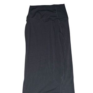 lululemon athletica Black Stretch Maxi Skirt with High Waist